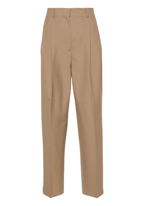 Brown high-waist tailored trousers - women TOTEME | 234WRB847FB0066091