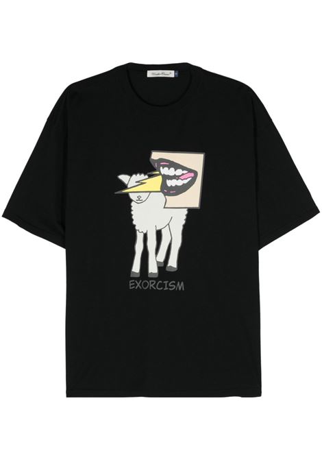 T-shirt con stampa grafica in nero di UNDERCOVER - uomo