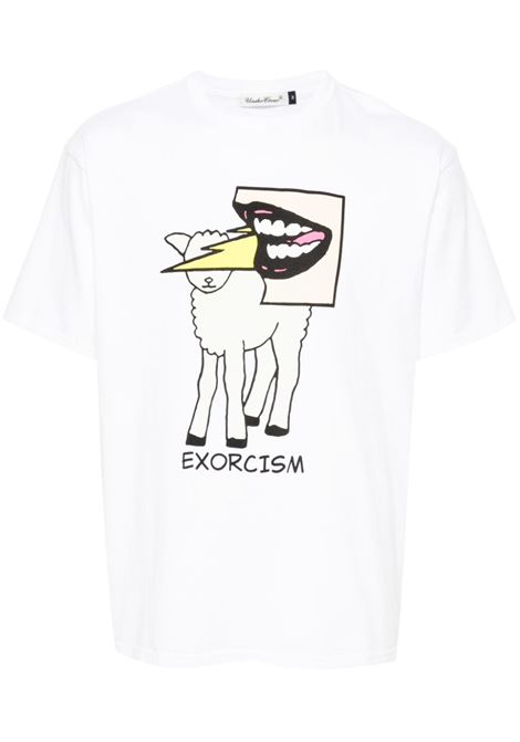 T-shirt con stampa exorcism in bianco Undercover - uomo UNDERCOVER | UC1D3804WHT