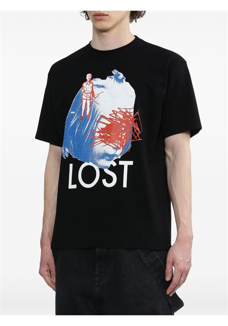 T-shirt con stampa grafica in nero - uomo UNDERCOVER | UC1D3805BLK