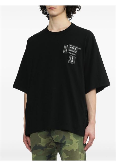 Black logo-tag T-shirt - men UNDERCOVER | UC1D48074BLK
