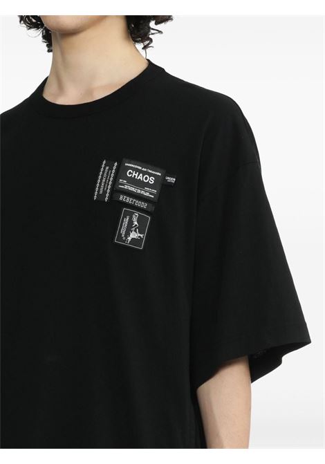 T-shirt con logo in nero - uomo UNDERCOVER | UC1D48074BLK