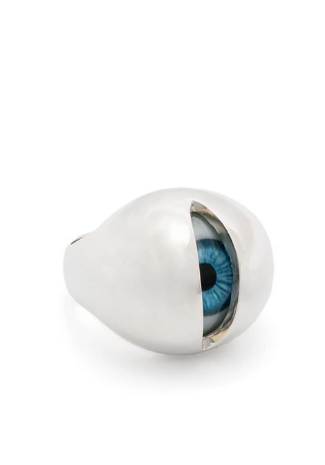 Anello con dettaglio Eye in argento Undercover - uomo UNDERCOVER | Anelli | UC1D4R03SLVR