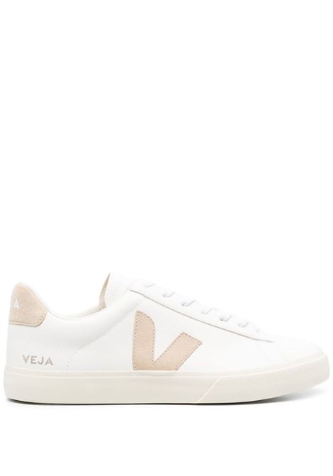 White and beige Campo low-top sneakers - men 
