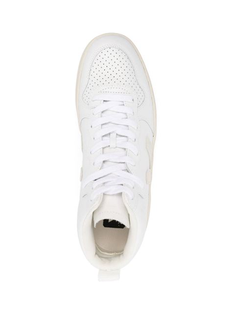 White logo-patch hi-top sneakers - women VEJA | VQ0201270AWHTNTRL