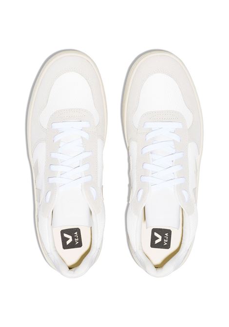 Sneakers V-10 in bianco e beige - uomo VEJA | VX0102499BWHTNTRL