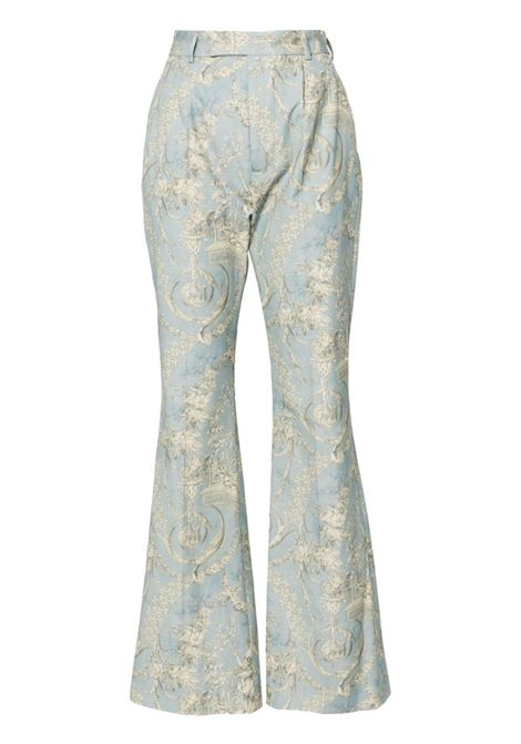 Light blue ray graphic-print trousers - women VIVIENNE WESTWOOD | 1F010008W00NAK302