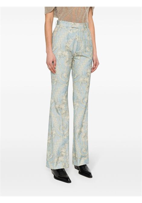 Light blue ray graphic-print trousers - women VIVIENNE WESTWOOD | 1F010008W00NAK302