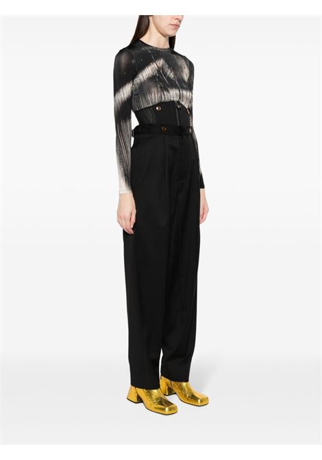 Black long macca corset trousers - women VIVIENNE WESTWOOD | 1F01000LW00QNN401