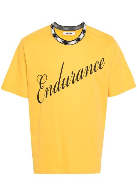 T-shirt Endurance in giallo - uomo WALES BONNER | MS24JE16JE01300