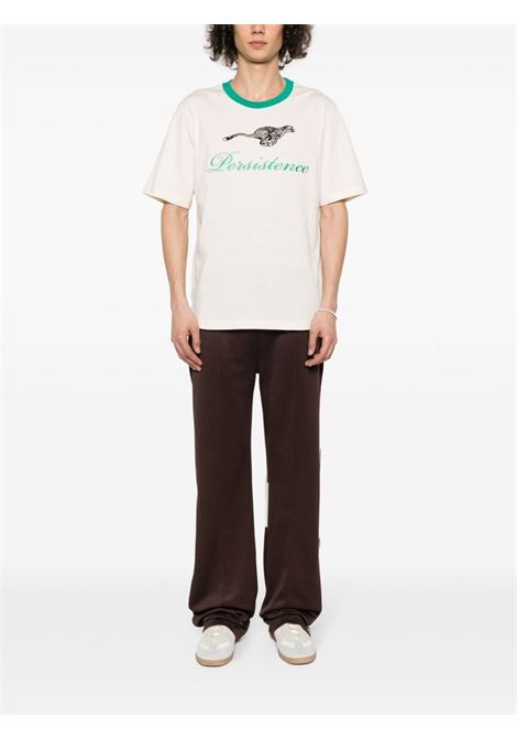 T-shirt con ricamo in bianco - uomo WALES BONNER | MS24JE18JE01099
