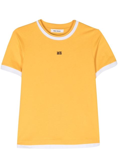 T-shirt con logo in giallo - uomo WALES BONNER | WS24JE05JE01300