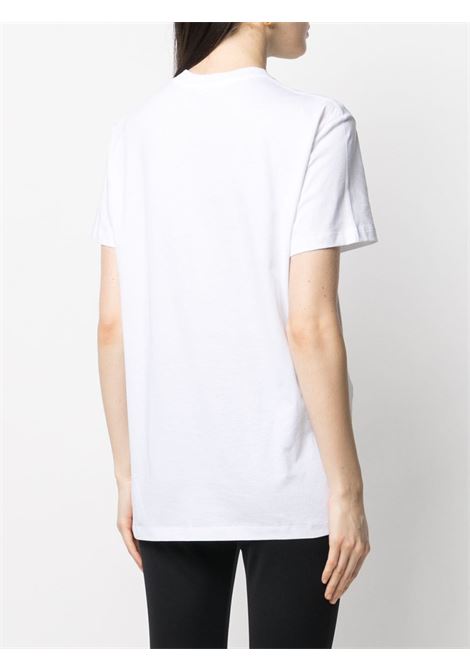 T-shirt a girocollo in bianco - donna WARDROBE.NYC | W1001R05WHT