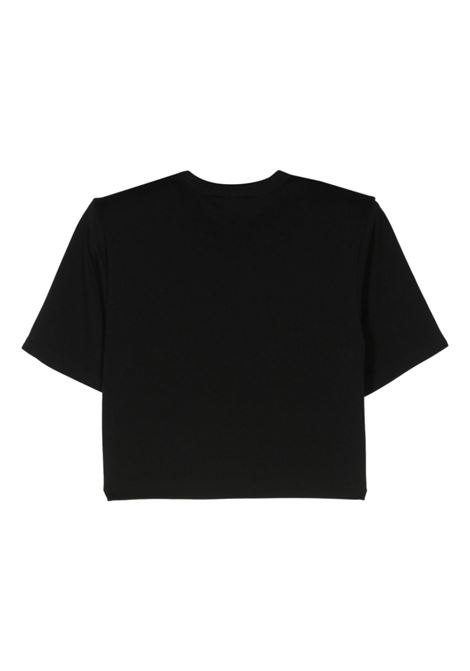 T-shirt crop con spalline in nero di ARDROBE.NYC - donna WARDROBE.NYC | W1080R16BLK