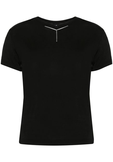 Black logo-appliqu? T-shirt - unisex Y/PROJECT | 104TO004BLK