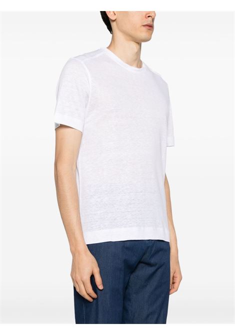 T-shirt girocollo in bianco - uomo ZEGNA | UD376A7D783N01