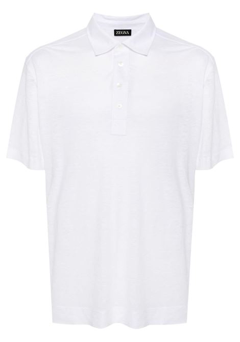 White polo shirt - men ZEGNA | Polo | UD376A7D784N01