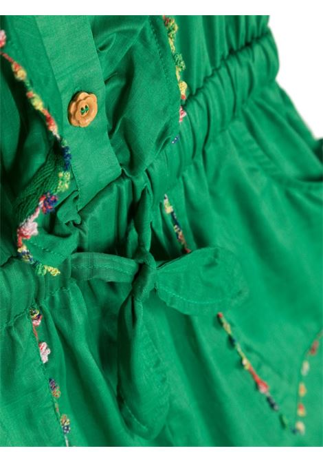 Green ruffle-detailed playsuit - kids ZIMMERMANN kids | 1792YRS243GRN