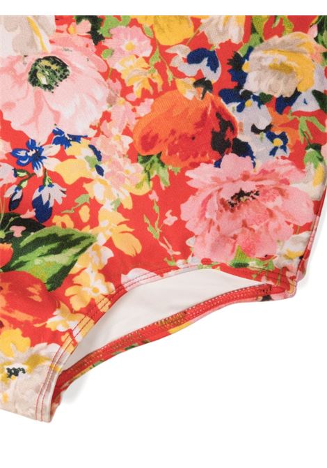 Multicolour floral-print ruffled swimsuit - kids ZIMMERMANN kids | 3110WRS241REFL