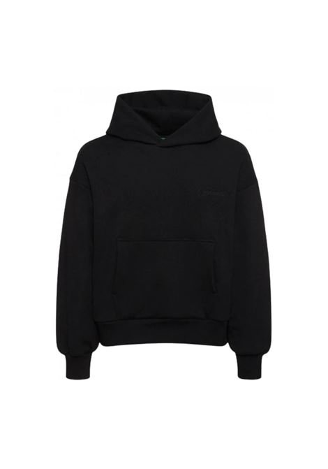 Black double layer hooded sweatshirt Garment Workshop - men GARMENT WORKSHOP | Sweatshirts | S4GMUAHS013GW009