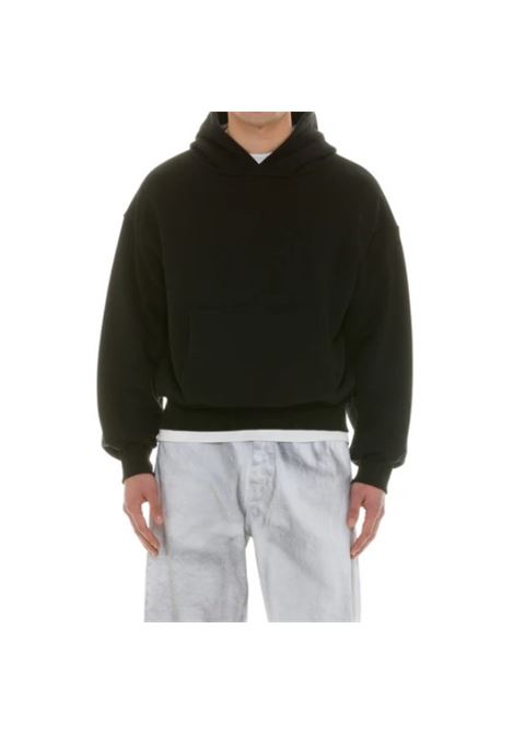 Black double layer hooded sweatshirt Garment Workshop - men GARMENT WORKSHOP | S4GMUAHS013GW009