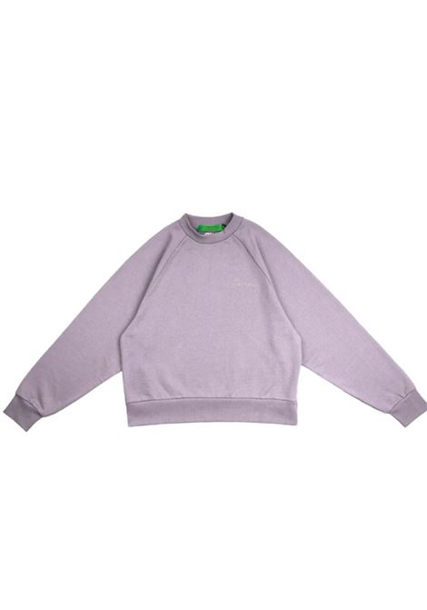 Purple logo-detail crew-neck sweatshirt Garment Workshop - men  GARMENT WORKSHOP | Sweatshirts | S4GMUASW010GW014