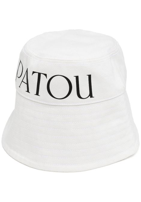 White logo-print bucket hat - women PATOU | AC0270132001W