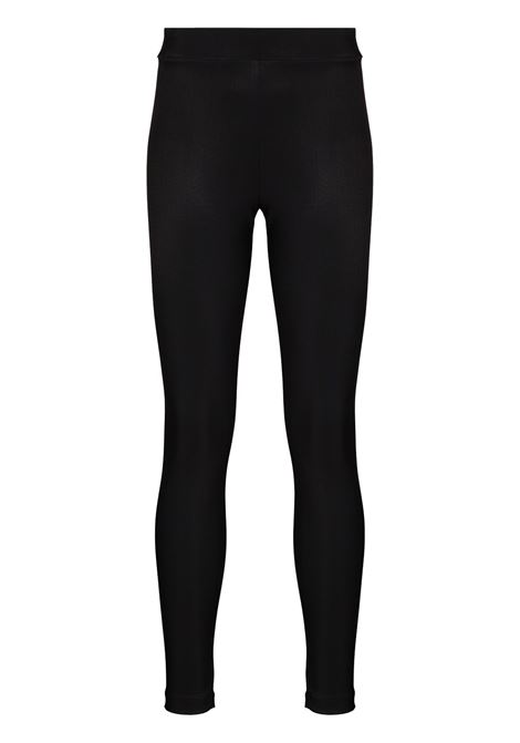 Black scuba high-waist leggings - women WOLFORD | 192337005