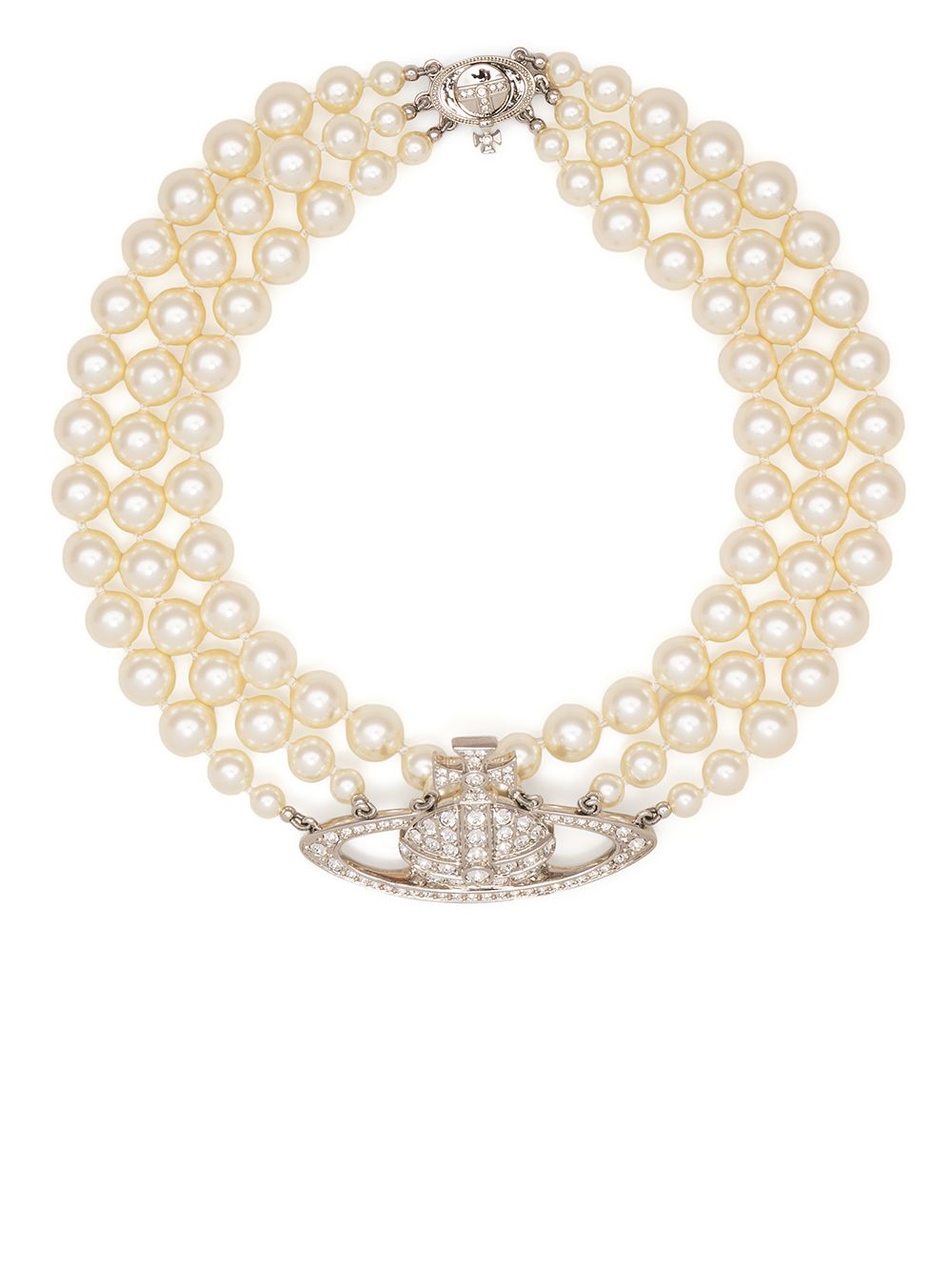 White Orb Pearl-detail Necklace Vivienne Westwood - Women - Vivienne 