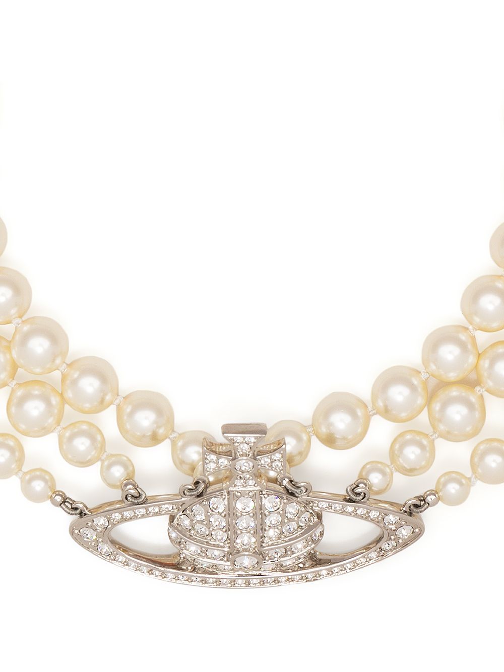 White Orb Pearl-detail Necklace Vivienne Westwood - Women - Vivienne 