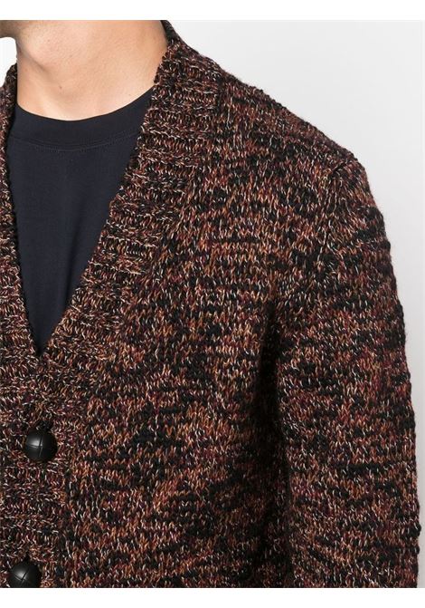 Cardigan con scollo a V in bordeaux - uomo TAGLIATORE | COLEPWI2208EON