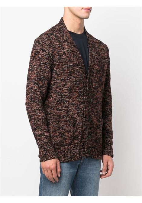 Cardigan con scollo a V in bordeaux - uomo TAGLIATORE | COLEPWI2208EON