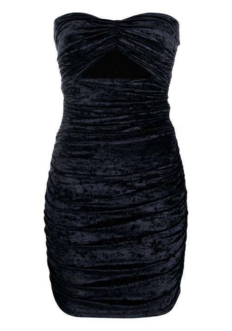 Abito corto con cut-out in nero - donna AMEN | HMW23401009