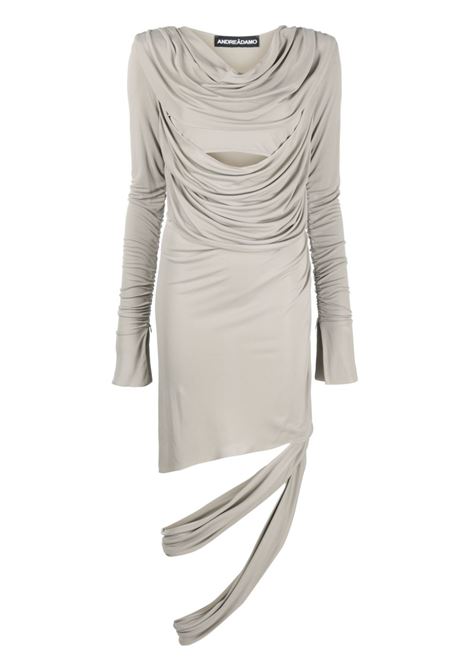 Abito con dettaglio cut-out in grigio - donna