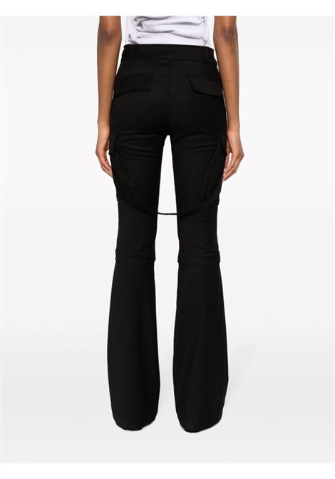 Black detachable-leg cargo trousers - women ANDREADAMO | ADPF23PA193430473