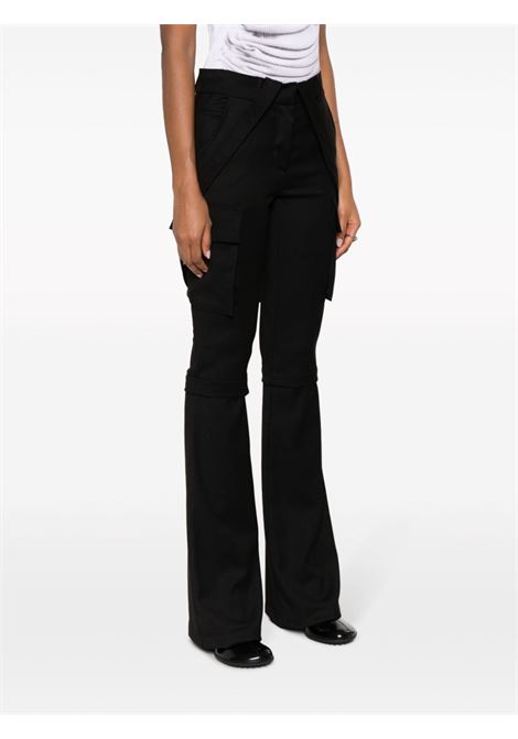 Black detachable-leg cargo trousers - women ANDREADAMO | ADPF23PA193430473