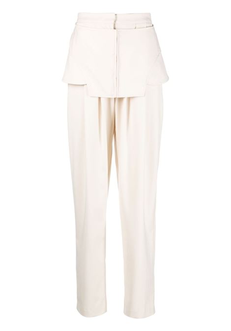 Pantaloni dritti in bianco - donna ANDREADAMO | ADPF23PA203430474