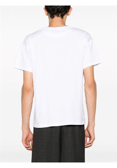 White logo-print T-shirt - men BALLY | MJE03MCO018U001