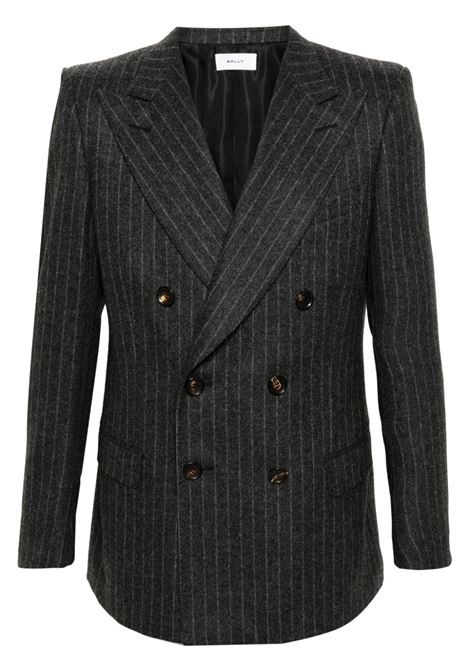 Grey pinstriped blazer - men BALLY | MOU05EWO169U761