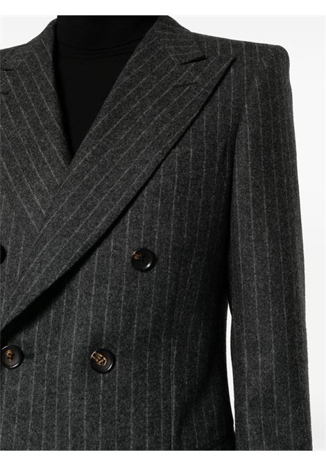 Grey pinstriped blazer - men BALLY | MOU05EWO169U761