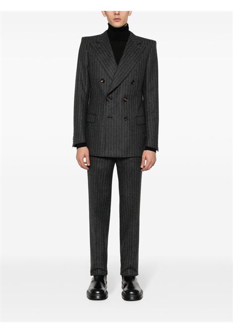 Grey pinstriped blazer - men BALLY | MOU05EWO169U761