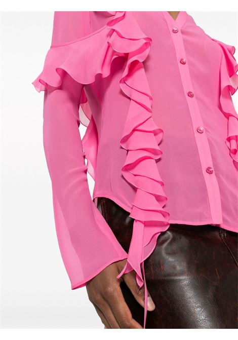 Blusa semi trasparente in rosa - donna BLUMARINE | A322C234AN0731