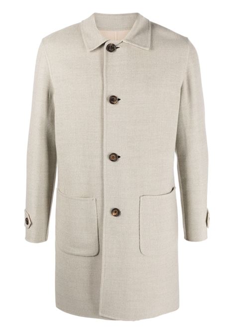 Cappotto con colletto largo in beige - uomo ELEVENTY | H75CAPG010702