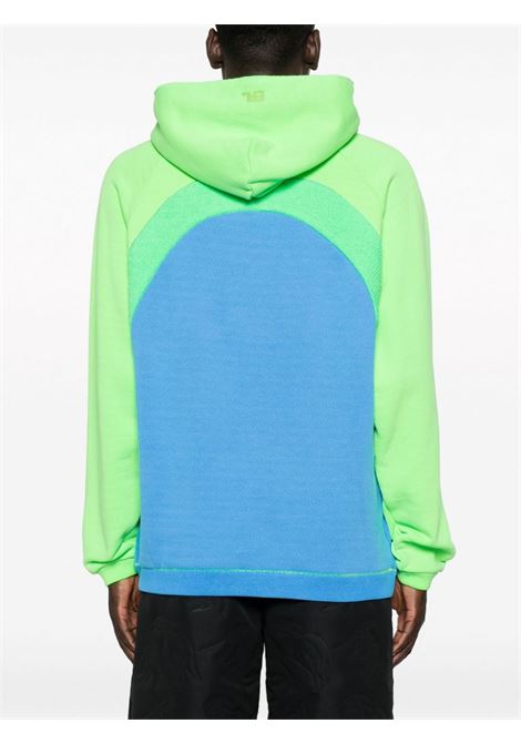 Blue and green panelled gradient-effect sweatshirt - unisex ERL | ERL07T0231