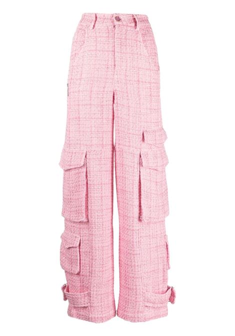 Pantaloni a gamba ampia in rosa - donna