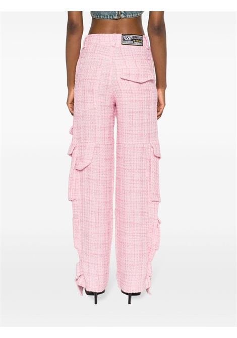 Pink Ultracargo tweed wide-leg trousers - men GCDS | FW23M26054806