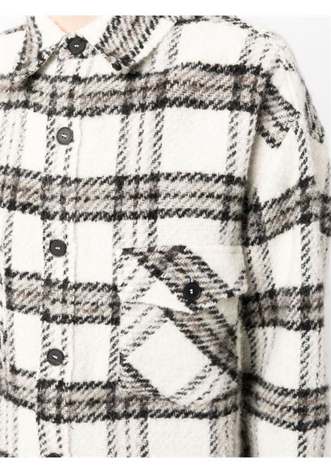 Ecru Bielo checked shirt jacket - women IRO | 23WWP100BIELOECR3523W