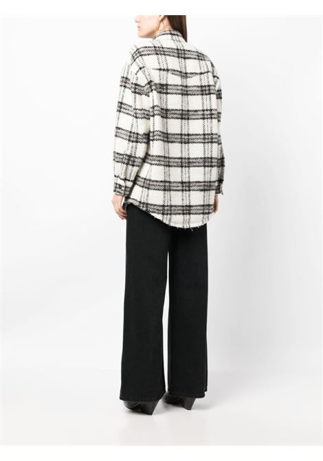 Ecru Bielo checked shirt jacket - women IRO | 23WWP100BIELOECR3523W