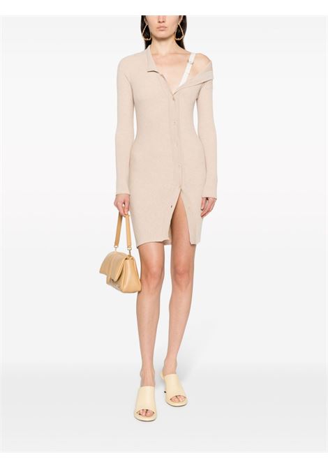 Beige la robe maille colin dress - women JACQUEMUS | 233KN3222323150