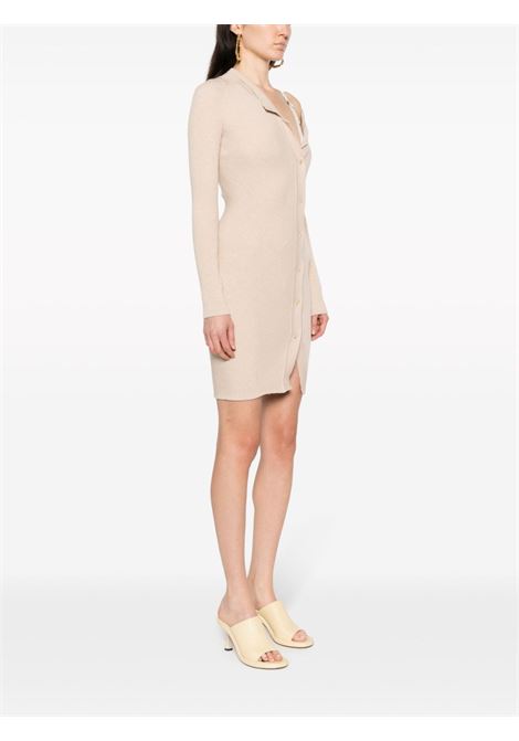 Beige la robe maille colin dress - women JACQUEMUS | 233KN3222323150